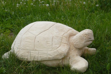 želva-zahradní dekorace-lípa 60cm,zatím ošetřeno lignofixem